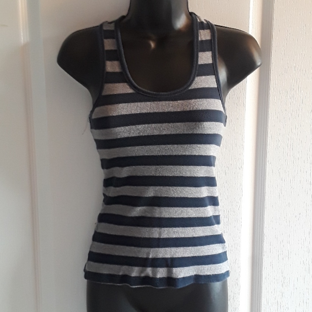 Y2K 🔥Bluenotes striped racer tank